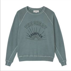 THE GREAT. Blue Champion Sweater